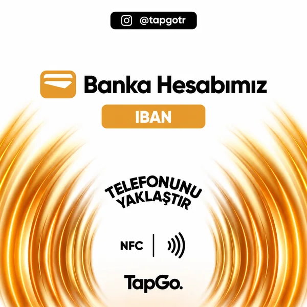 TapGo IBAN NFC kartı